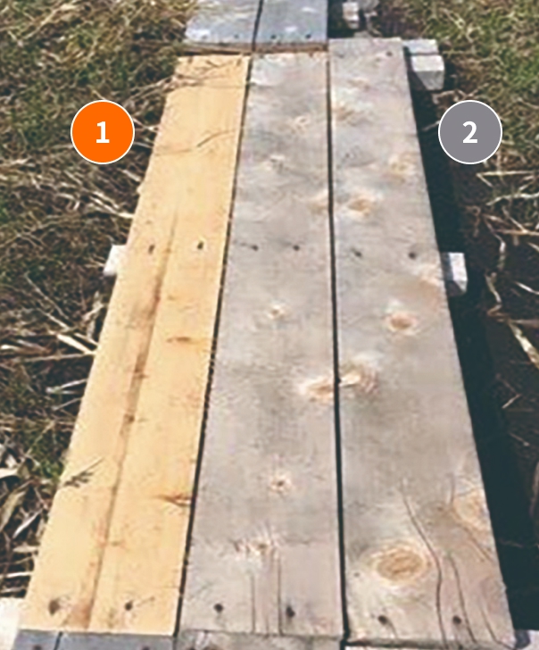 液体ガラス塗装と未塗装の比較画像